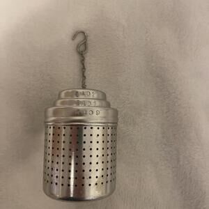 Large VTG 3.25” Aluminum Tea Strainer/Steeper/Infuser With Measure Lid, 2-6 Cups